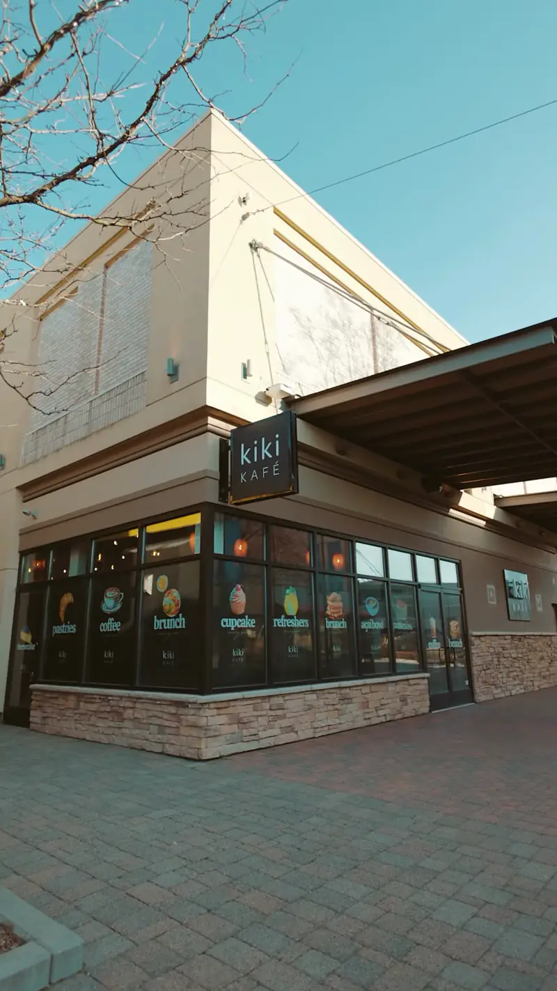Kiki Kafé storefront at The Mall at Partridge Creek on Hall Road, Clinton Township